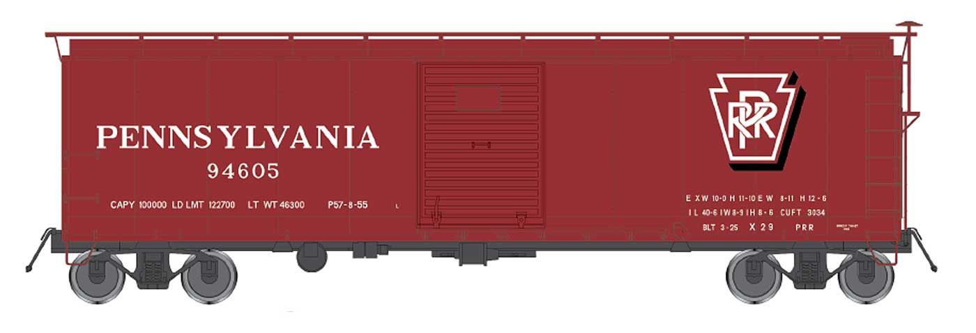 X-29 Boxcar Pennsylvania - Shadow Keystone - Patch, Road Number: 94605