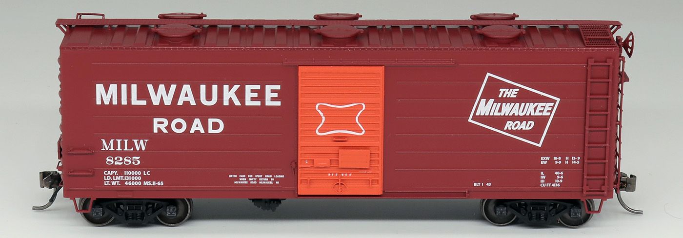 40' Milwaukee Road Rib Side Boxcar #23467
