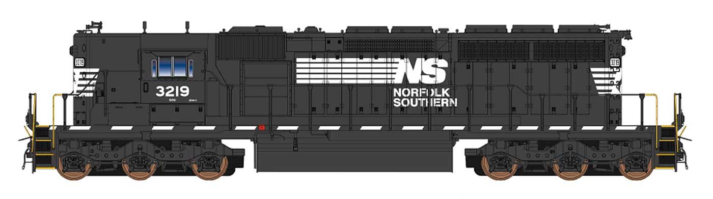 N SD40-2 Norfolk Southern - High Hood #3224 w/ESU Sound