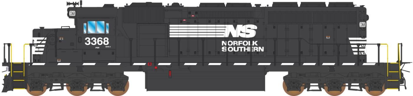 N SD40-2 Norfolk Southern #3368 DC