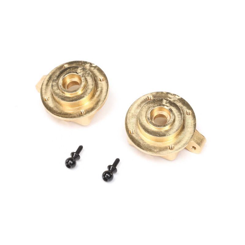 Axial Knuckles, Brass (L/R): SCX24, AX24
