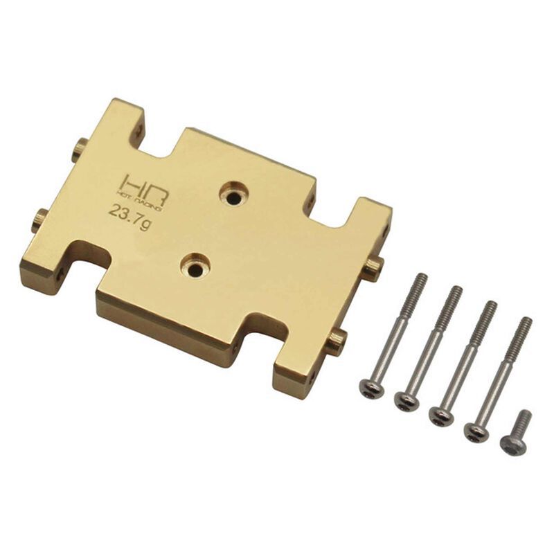 Hot Racing 23.7g Brass Skid Plate: Axial AX24