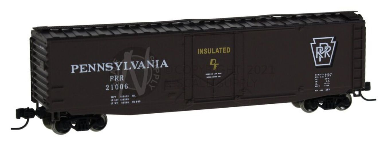 50' PS1 Plug Door Box Car, PRR 21006