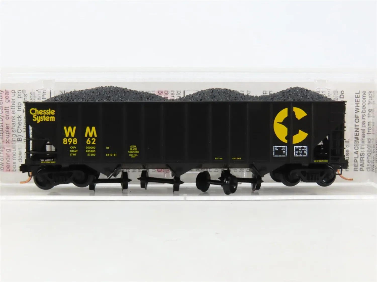 N 100 ton 3-Bay Coal Hopper WM #89862