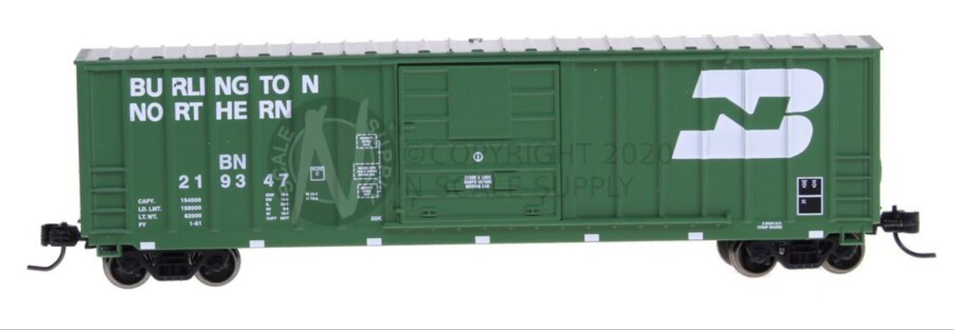 50' Berwick Box Car, Burlington Northern 219347