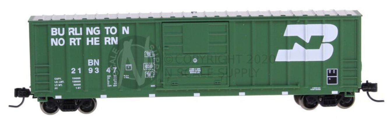 50' Berwick Box Car, Burlington Northern 219354