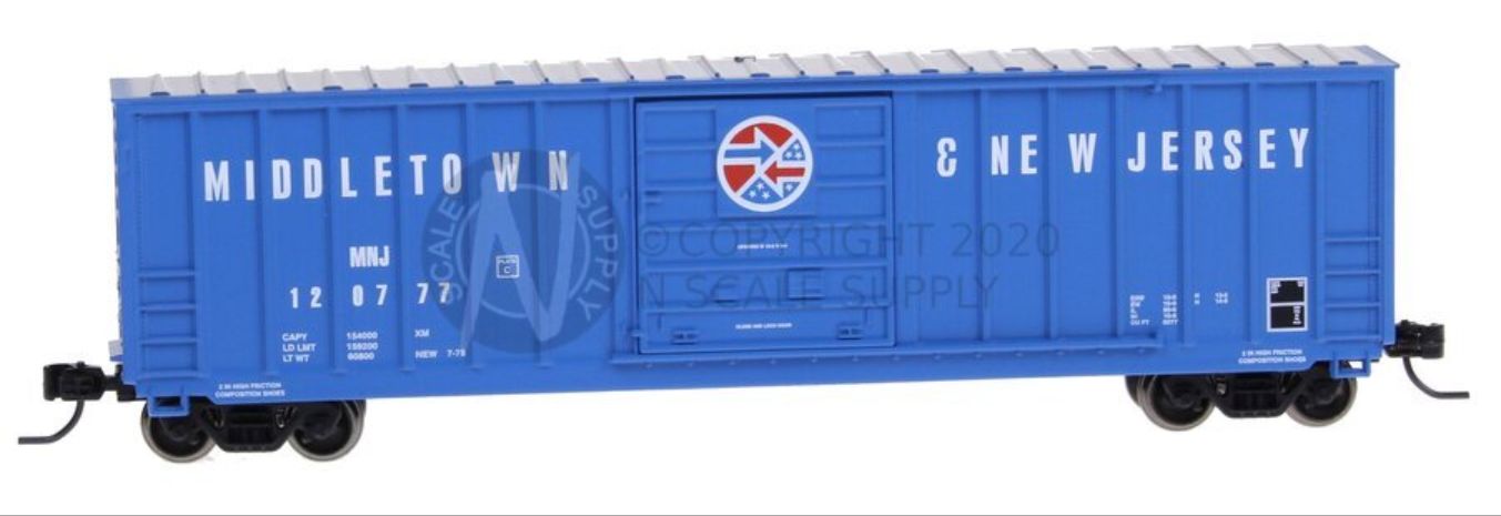 50' Berwick Box Car, Middletown &amp; New Jersey 120777