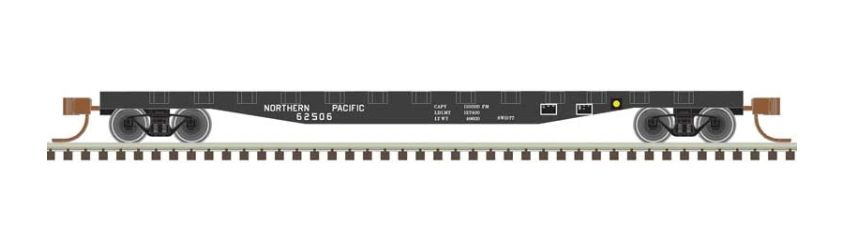 N 50' Flat Car with Stakes, Northern Pacific Road #62552