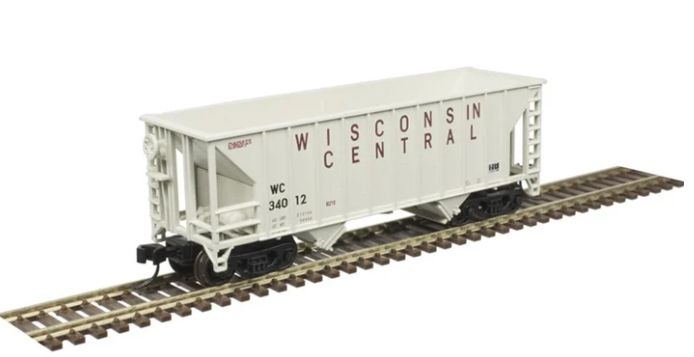 N Greenville 100 Ton Twin Hopper Car, Wisconsin Central 34012