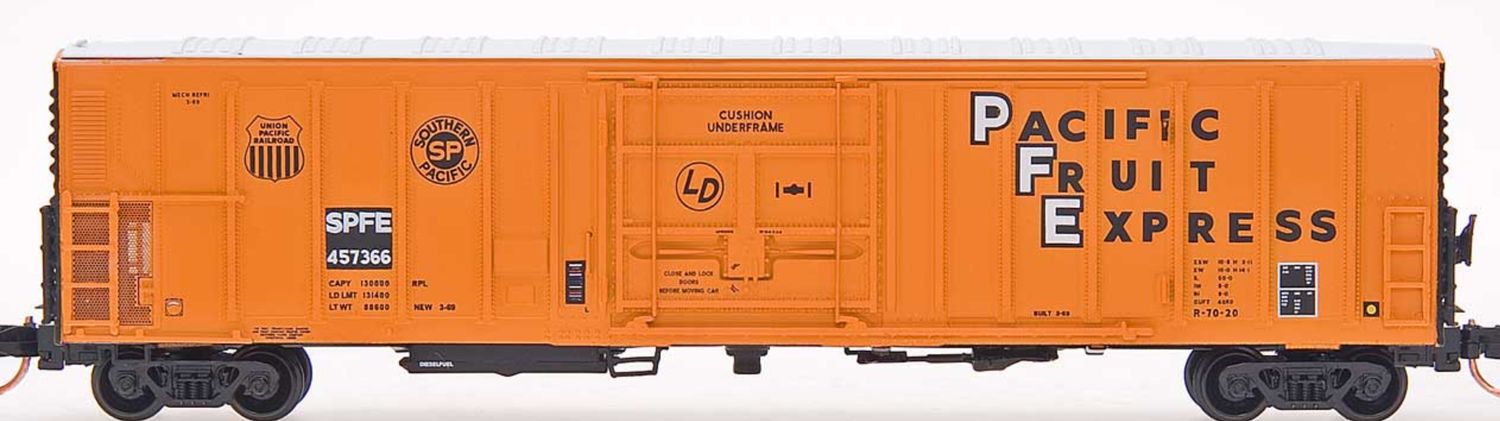 R-70-20 Mechanical Refrigerator Car, Southern Pacific Fruit Express-Restenciled, Car #457060