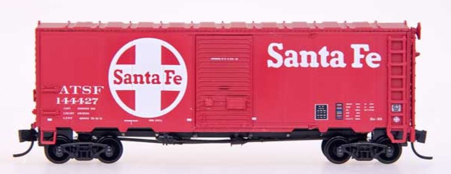 Modified AAR 40' Boxcar, Santa Fe-Billboard Lettering, Car #144572