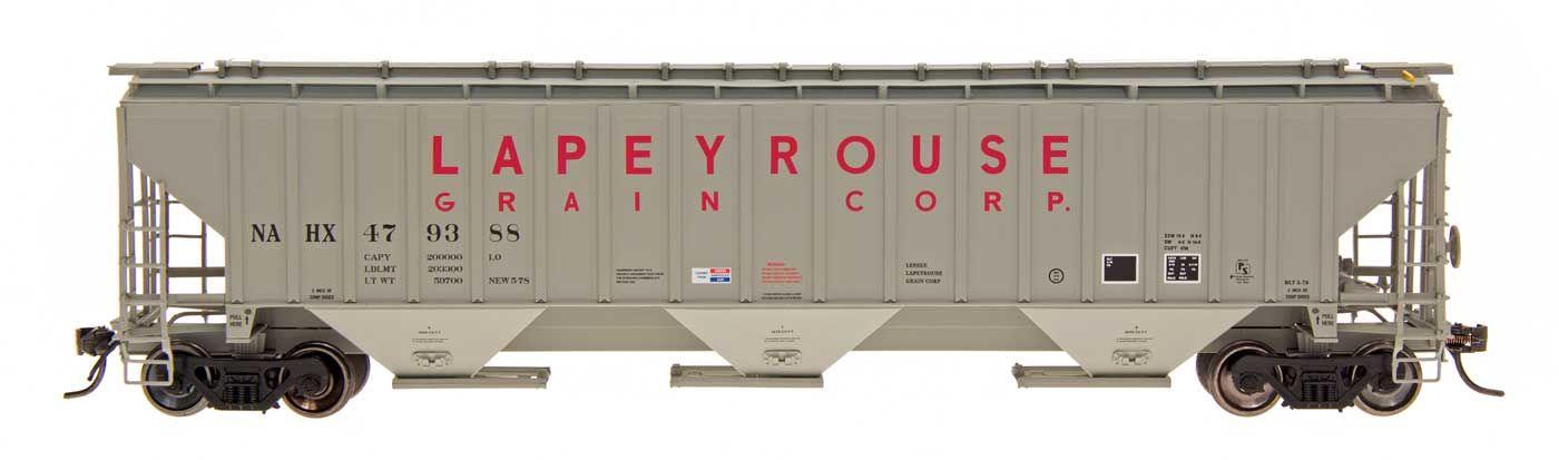 4750 Cu. Ft. Rib-Sided 3-Bay Hopper, Lapeyrouse Grain Corp., Car #478911