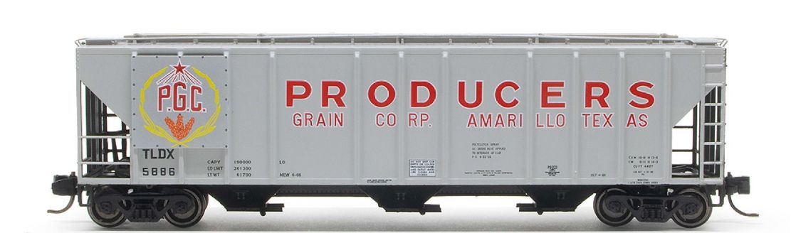 PS-2CD 4427 Covered Hopper, Producers Grain Corp., 5873