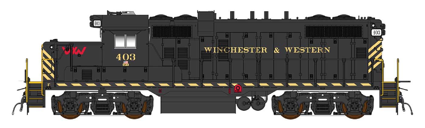 GP10 Paducah Winchester &amp; Western #403 w/ESU Sound Working Ditch Lights
