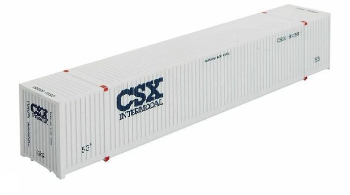 53' Corrugated Container w/ Vertical Ribs on Front End - CSX Rd # CSXU 933581