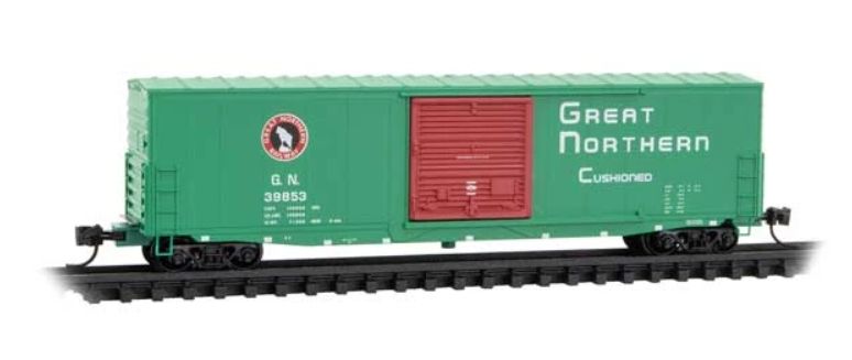 50' Standard Box Car, 10' Single, w/o Roofwalk, Short Ladders - Great Northern, Rd # GN 39853