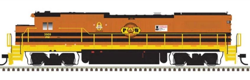 N Dash 8-39B Locomotive - Providence Worcester (G&amp;W), Rd # 3908 - DC