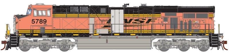 HO Genesis ES44AC BNSF #5789 DC