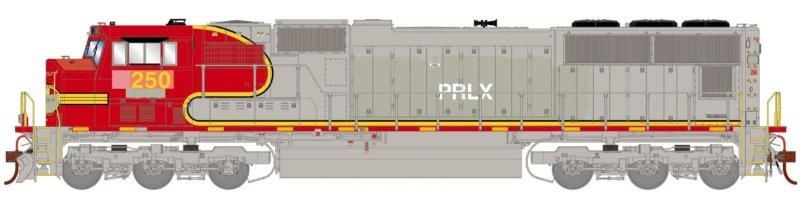 HO Genesis SD75M Locomotive PRLX #250 DC