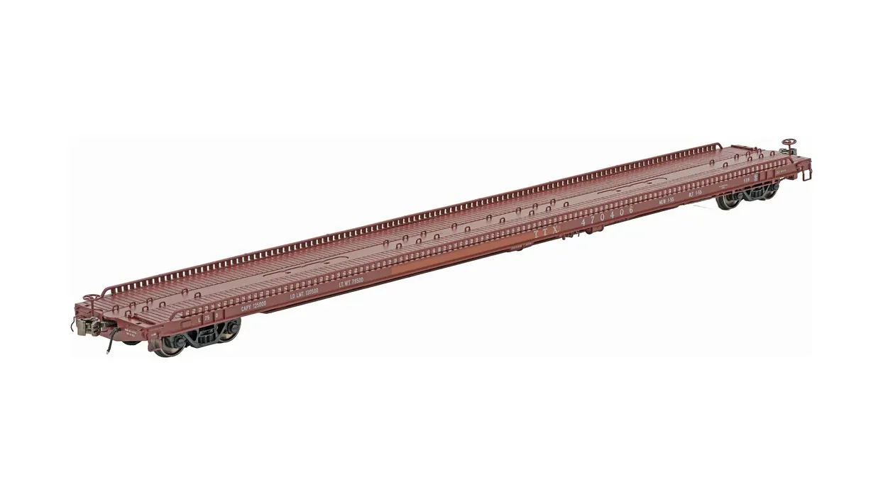 F39 Flatcar 75' - Trailer Train - T.T.X., Road Number: 470406