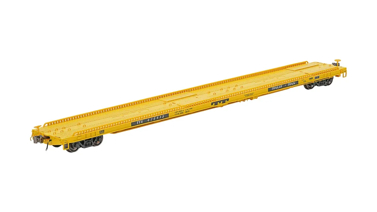 F39 Flatcar 75' - Trailer Train - TTX, Road Number: 470413