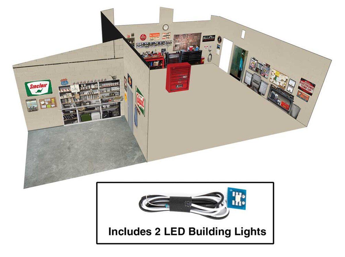 Spaces - Interior Lighting and Detail Insert Vintage Gas Station