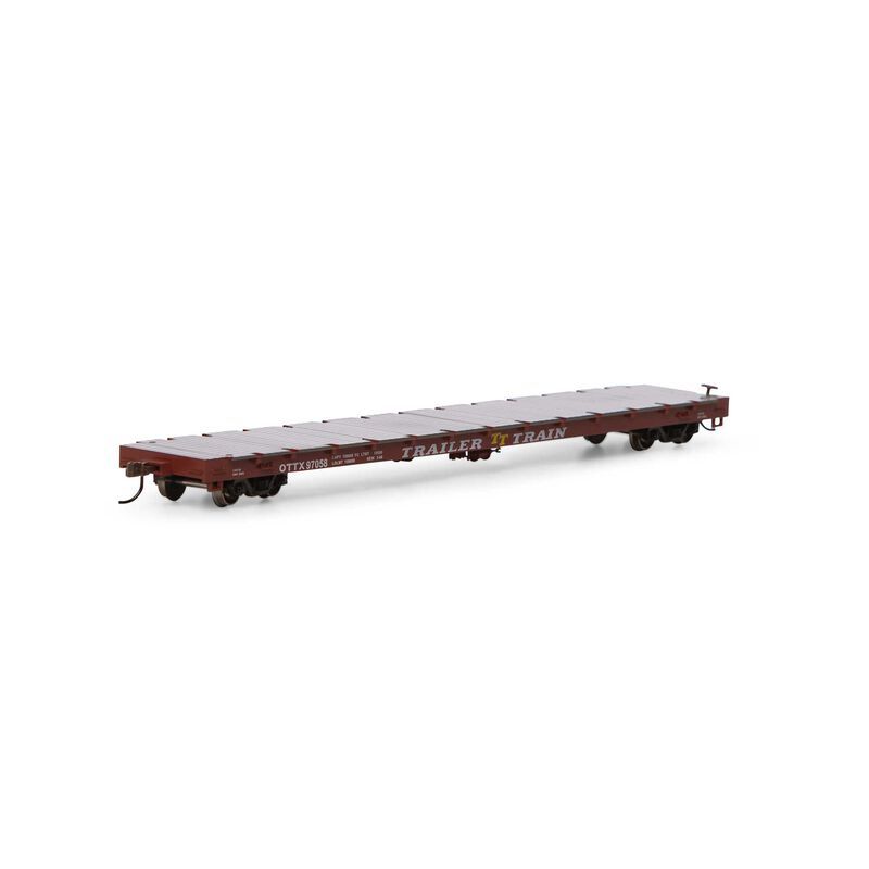 60' Flat Car, OTTX/Brown Logo #97058