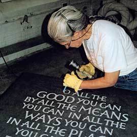 Stone Letter Carving