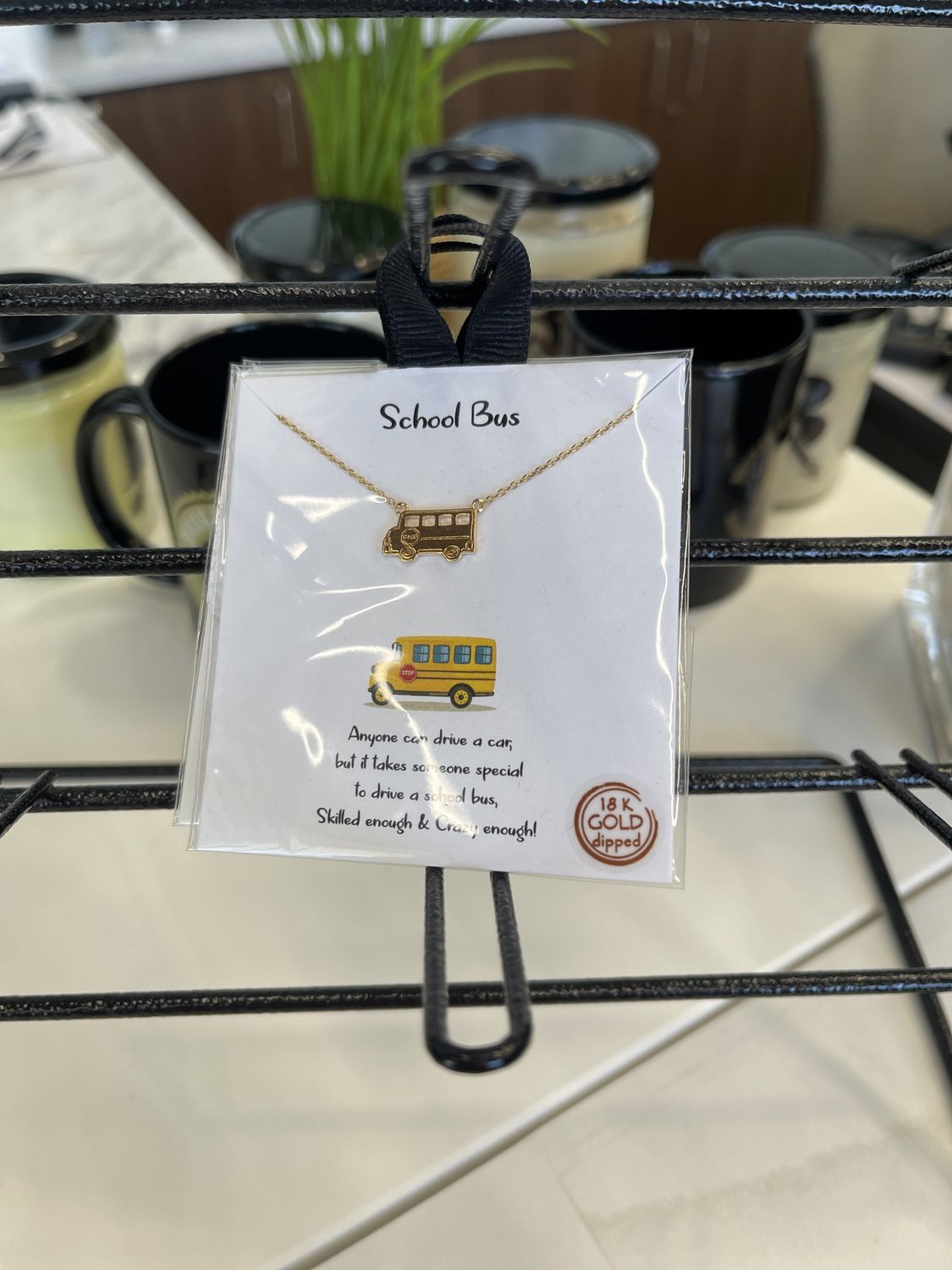 GOOD FEELING SCHOOL BUS NECKLACE