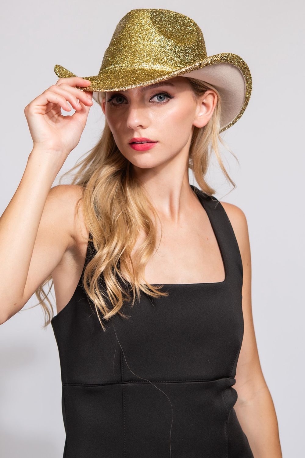 GOLD SHIMMER COWBOY HAT