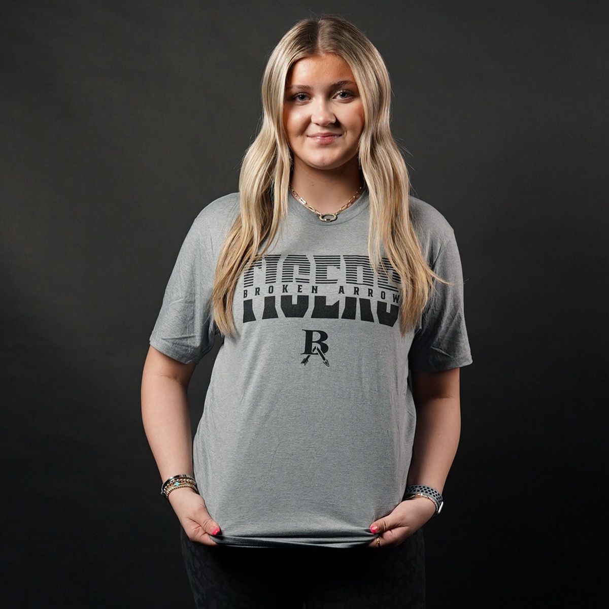 Striped Split Tigers Tee