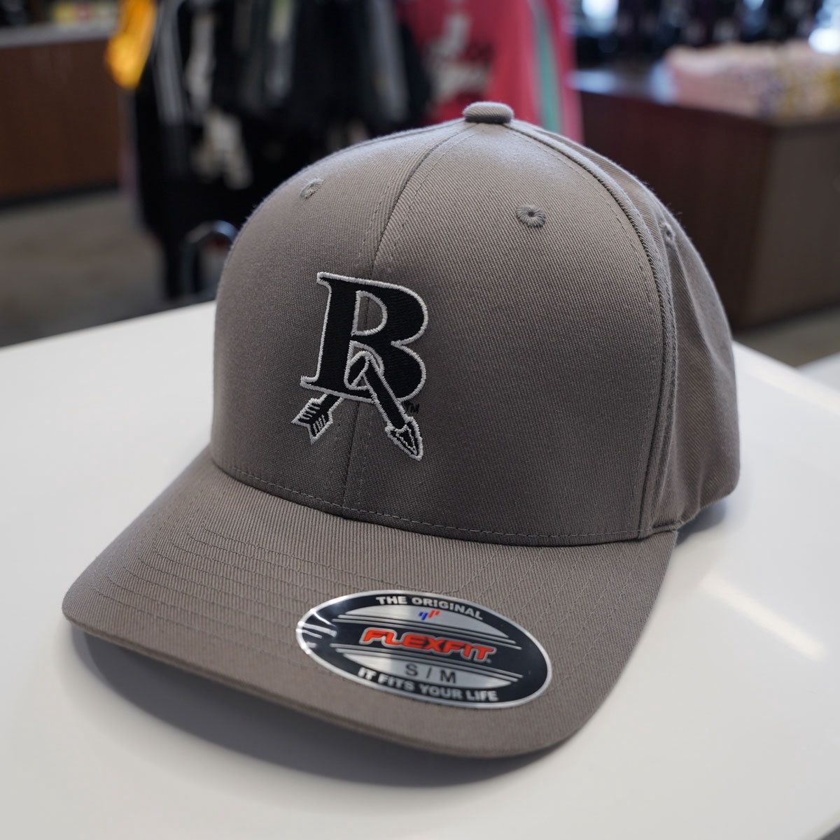 Flexfit Hat - BA logo on grey
