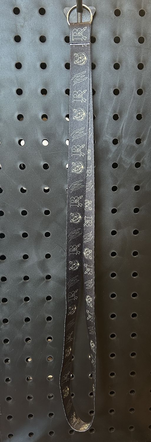 SMD LANYARDS W/ RING 25, COLOR: BLACK W/ LOGOS