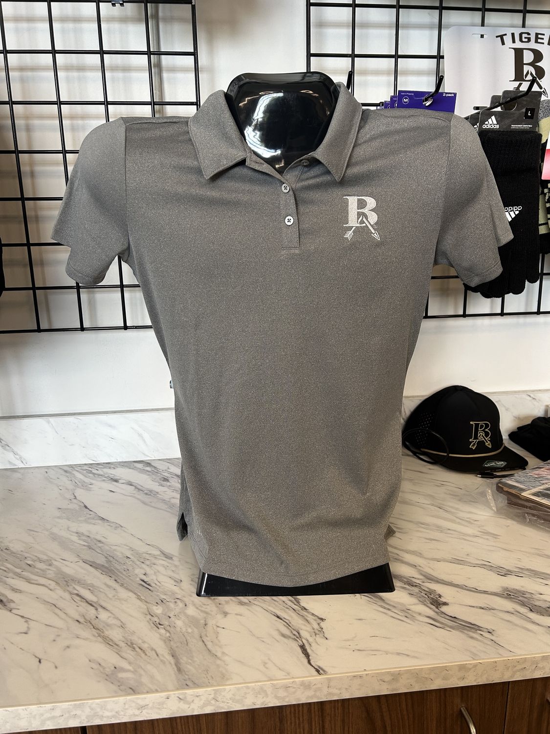 A241 ADIDAS WMNS HEATHER POLO
