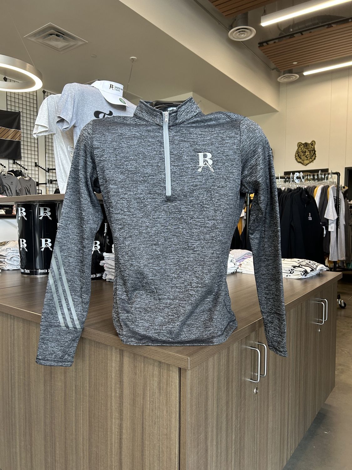 A285 WOMEN&#39;S BRUSHED TERRY 1/4 ZIP PULLOVER