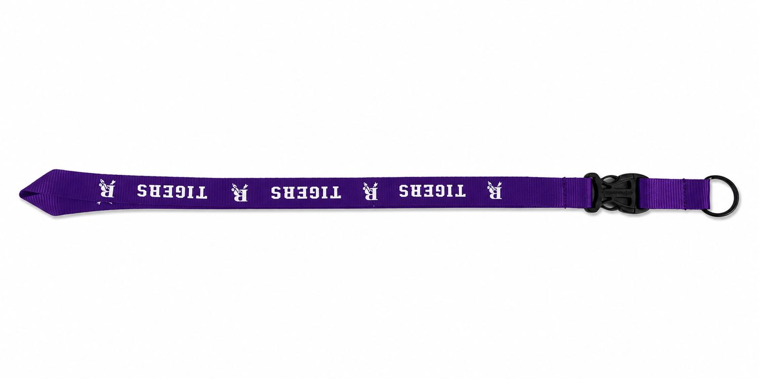 PURPLE TIGER LANYARD