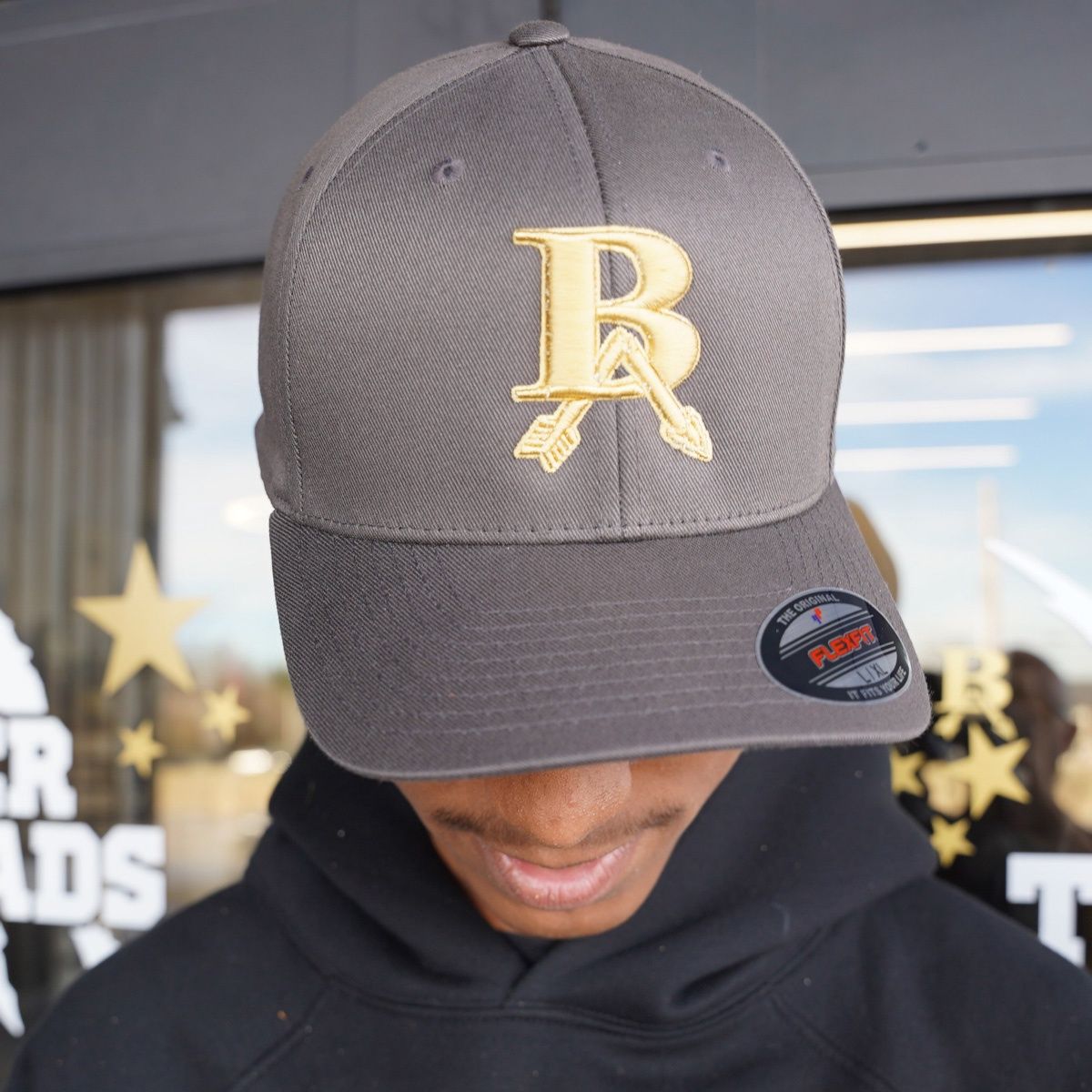 FLEXFIT 6277 COTTON BLEND CAP - DARK GREY