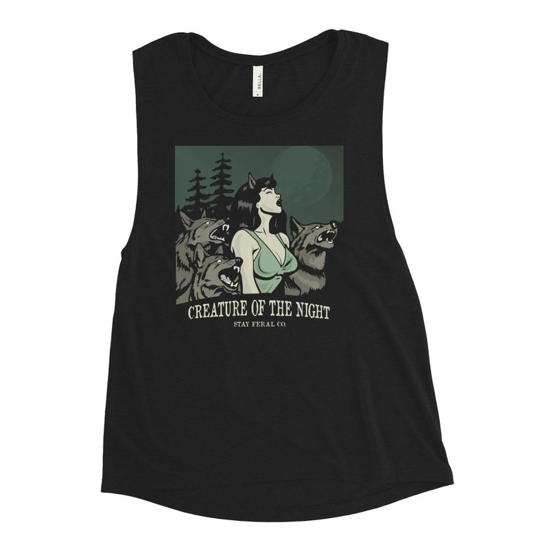 Creature of the Night Ladies’ Muscle Tank
