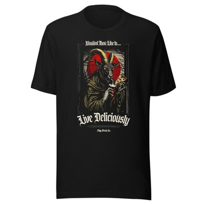 Live Deliciously tee (front print)