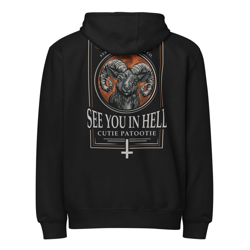 See You in Hell Zip Hoodie