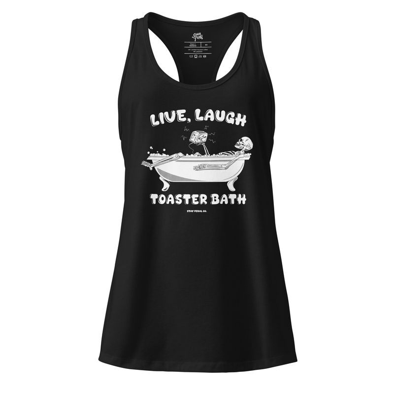 Live, Laugh, Toaster Bath Ladies’ Tank