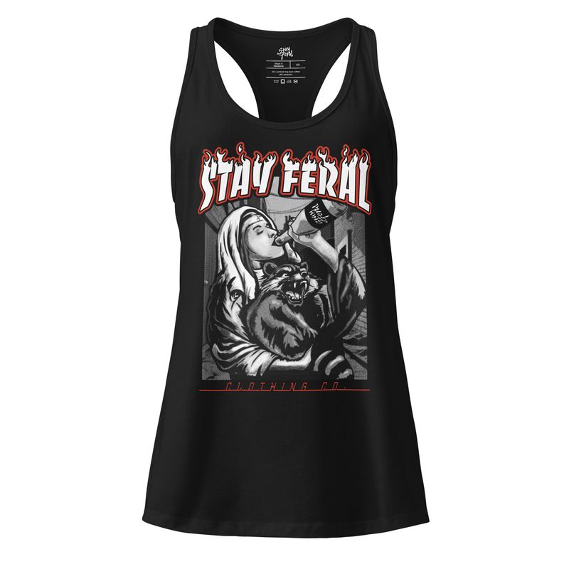 Women’s fitted racerback tank top