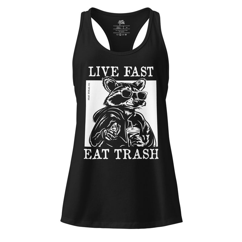 Live Fast, Eat Trash Ladies’ Tank