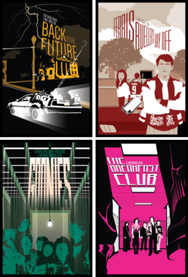 Group of all 6 individual posters