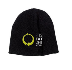 BLACK Embroidered Beanie