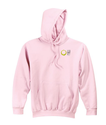 Pink 2X-LARGE Embroidered Hoodie