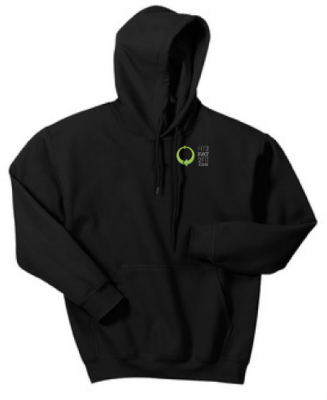 Black LARGE Embroidered Hoodie