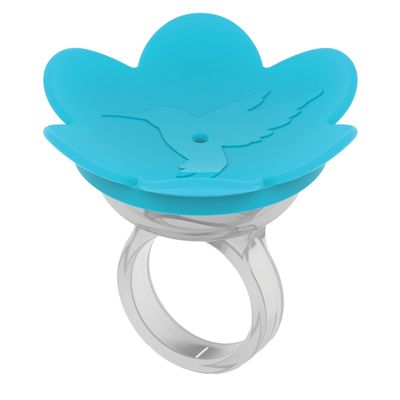 Hummingbird Ring by ZUMMR - Blue