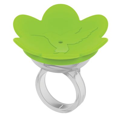 Hummingbird Ring by ZUMMR - Green
