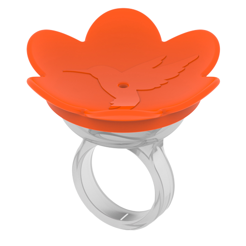 Hummingbird Ring by ZUMMR - Orange